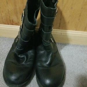 KENNETH COLE REACTION TRi IT OUT BLACK LEATHER ZIP